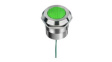 Q25Y5SXXG1AE LED Indicator, Green, 25mm, 24V, Wire Lead