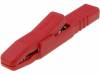 AK2SRT Crocodile clip; 25A; red; Grip capac: max.9.5mm; Socket size:4mm