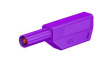 22.2656-26 Laboratory Socket, diam. 4mm, Violet, 10A, 60V, Gold-Plated