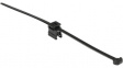 T50ROSEC4B PA66HS/PA66HIRHS BK 500 Cable Tie with Edge Clip top - ParallelEdge 1-3 mm 200 mm x 4.6 mm