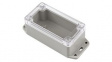 RP1035BFC Flanged Enclosure with Clear Lid 95x50x40mm Light Grey ABS/Polycarbonate IP65
