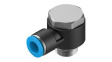 QSLV-G3/8-10 Push-In L-Fitting, 63.7mm, Compressed Air, QS