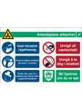 RND 605-00215, COVID-19 General Safety Information, Safety Sign, Norwegian, 371x262mm, 1pcs, Brady