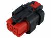 776524-1 Ampseal, Plug Housing, Red, 4 Poles, 2 Rows, 5.3mm Pitch