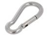 KAR-5-A4, Snap hook; acid resistant steel A4; for rope; L: 50mm; Size: 5mm, KRAFTBERG