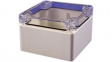 1554E2GYCL Watertight plastic enclosure 90 x 90 x 60.5 mm Grey, Clear Polycarbonate IP66
