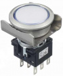 LBW6ML-M1RT64PW Кнопочный переключатель с подсветкой 2CO 5 A 30 В / 125 В / 250 В IP65