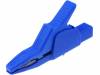 AK2B2540I BL Crocodile clip; 34A; blue; Grip capac: max.30mm; Socket size:4mm