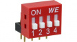 418217270904A DIP Switch Raised 4-Pin 2.54mm Through Hole