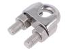 ZLK-10-A4 Rope clamp wire; acid resistant steel A4; for rope; Orope: 10mm