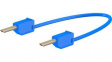 28.0033-03023 Test Lead 300mm Blue 30V Gold-Plated