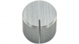 RND 210-00333 Aluminium Knob, silver, 6.4 mm shaft