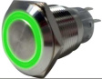 RND 210-00400 Антивандальный кнопочный переключатель, зеленый, 19 мм, IP67