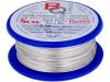 SCW-1.10/100 Silver plated copper wires; 1.1mm; 100g; 11.5m; -200?800°C