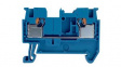 RND 205-01385 Din-Rail Terminal Block, 2 Positions, Push-In, Blue, 0.14 ... 2.5mm2