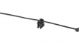 T50ROSEC20 PA66HS/PA66HIRHS BK 500 Cable Tie with Edge Clip Top - Perpendicular / Edge 3-6mm 20