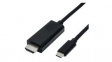 11.99.5840 Video Cable, USB-C Plug - HDMI Plug, 3840 x 2160, 1m