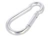 KSO.5.50 Snap hook; steel; for rope; 50mm; zinc; Size: 5mm
