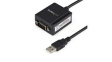 ICUSB2321F USB to Serial Adapter with FTDI and COM Retention, USB-A - DB9, 1.8m