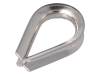 KAUS-3-A4, Thimble for rope; acid resistant steel A4; for rope; DIN6899, KRAFTBERG