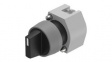 704.402.0 Selector Switch Actuator, 3 Positions, Black / Grey, IP65, Latching Function