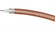 3000017900 [100 м] Coaxial Cable RG179 7x 0.1mm Silver-Plated Copper FEP Brown