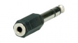 11.09.4444 Audio Adapter, Straight, 6.35 mm Plug - 3.5 mm Socket