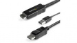 HD2DPMM3M  USB Powered Video Cable, HDMI Plug - DisplayPort Plug, 3840 x 2160, 3m