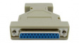 RND 205-00943 AT Modem Adapter, D-Sub 25-Pin Socket to D-Sub 9-Pin Plug, Ivory