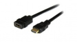 HDEXT2M  Video Extension Cable, HDMI Plug - HDMI Socket, 3840 x 2160, 2m