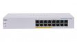CBS110-16PP-EU Ethernet Switch, RJ45 Ports 16, 1Gbps, Unmanaged
