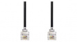 TCGP90100BK20 Phone Cable RJ10 Plug - RJ10 Plug 2m Black