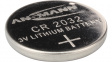 5020122 Lithium Button Cell Battery,  Lithium Manganese Dioxide, 3 V