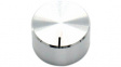 RND 210-00346 Aluminium Knob, silver, 4.0 mm shaft
