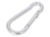 KSO.4.40 Snap hook; steel; for rope; 40mm; zinc; Size: 4mm