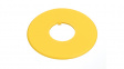 HWAV-0-Y Blank Nameplate Yellow