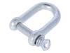 SK.8 Dee shackle; steel; for rope; zinc; Size: 8mm
