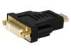 HDMI-DVI/G Адаптер; гнездо DVI-I (24+5), вилка HDMI; Цвет: черный