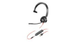 214014-01 Headset, Blackwire 3300, Mono, On-Ear, 20kHz, Stereo Jack Plug 3.5 mm/USB, Black