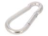 KSO.7.70 Snap hook; steel; for rope; 70mm; zinc; Size: 7mm