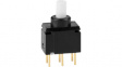 GB25AP Ultra-Miniature Pushbutton Switch, On-(On), Soldering Pins /