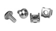 CABSCRWM620 Screws and Cage Nuts, Pack of 20 Pieces, M6, 12mm, Nickel-Plated Steel