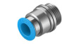 QS-G3/8-10-I Push-In Fitting, 26.4mm, Compressed Air, QS
