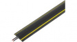 26400310 Hazard Warning Floor Cable Protectors, Haz2, 9 m x 83 mm, Black / Yellow