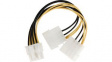 CCGP74400VA015 Internal Power Cable EPS 8-Pin Male - 2x Molex Male 150mm Multicolour