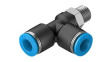 QSTL-1/8-8 Push-In T-Fitting, 46.9mm, Compressed Air, QS
