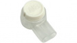 UY2-D/100 Butt Connector 0.4 ... 0.9mm2 Polypropylene White Pack of 100 pieces