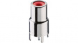 BTOR 1 rot RCA chassis socket metallic red