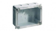 CLWIB 2 Junction Box with Clear Lid 120x160x70mm Light Grey Thermoplastic IP65