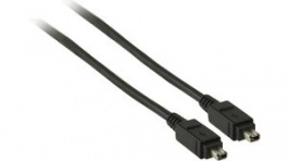 CCGP62000BK20, FireWire Cable FireWire 4-Pin Male - FireWire 4-Pin Male Black 2m, Nedis (HQ)